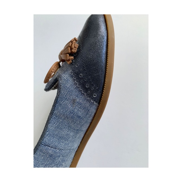 Sperry Gray Denim and Navy Tassel Flats - Picture 5 of 6